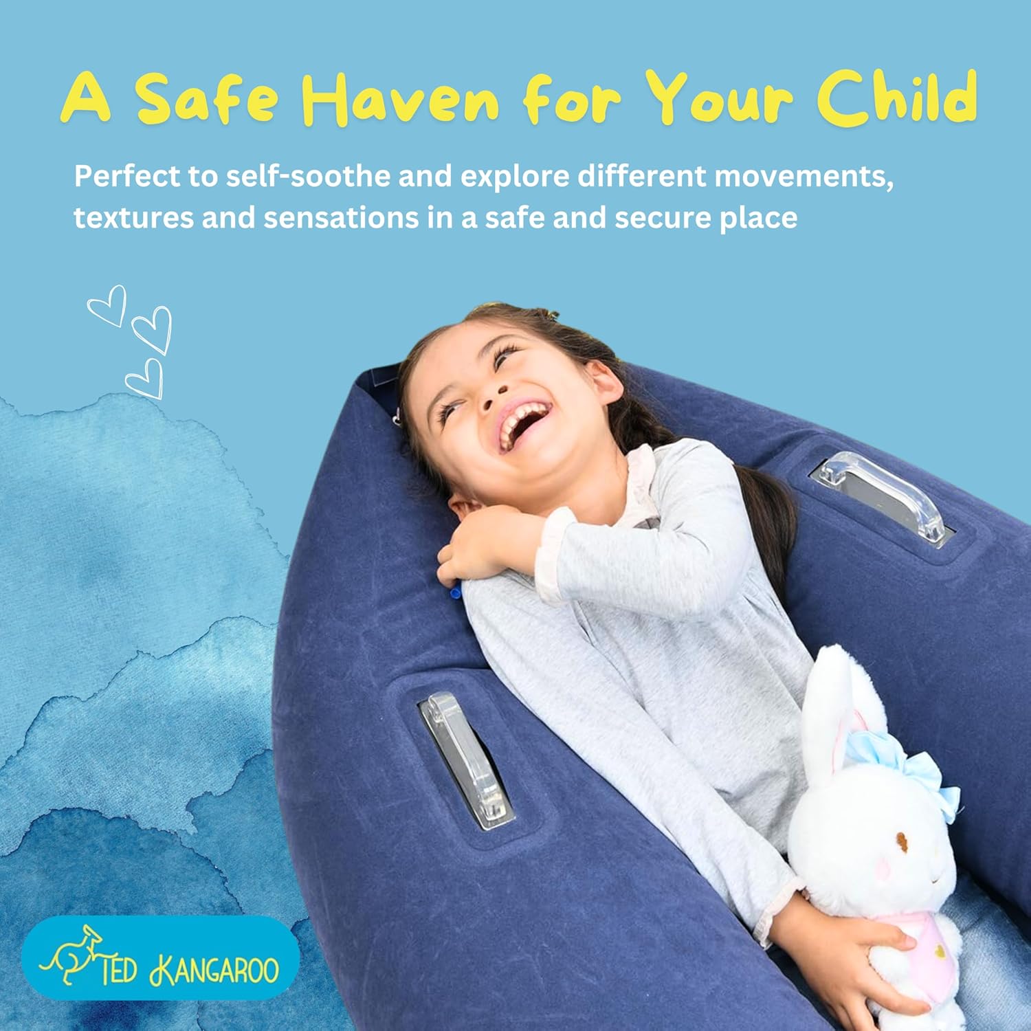 Sensory Chair for Kids — Inflatable Peapod for Children, Includes Electric Air Pump