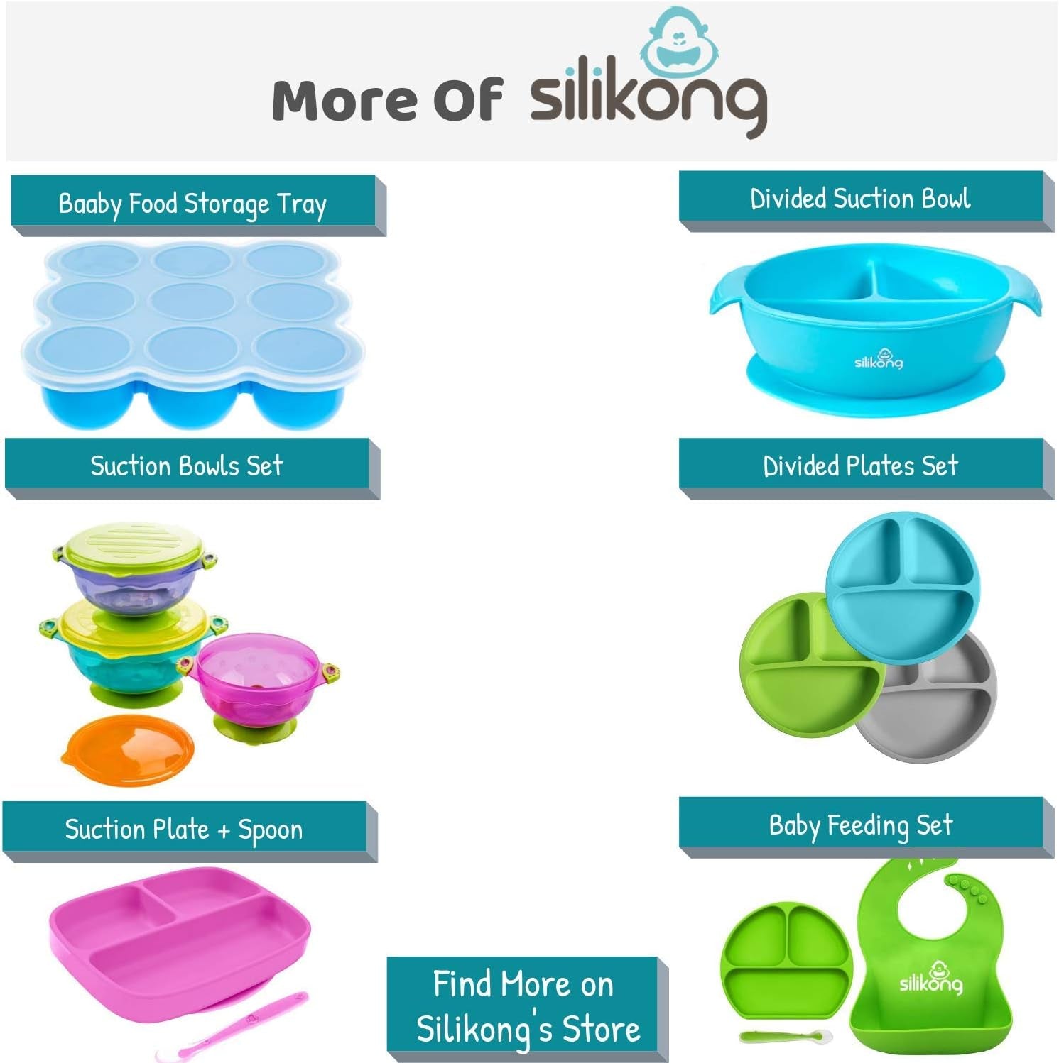 Suction Plate for Toddlers | BPA Free, 100% Food-Grade Silicone | Microwave, Dishwasher and Oven Safe | Stay Put Divided Baby Feeding Plates (1, Red)