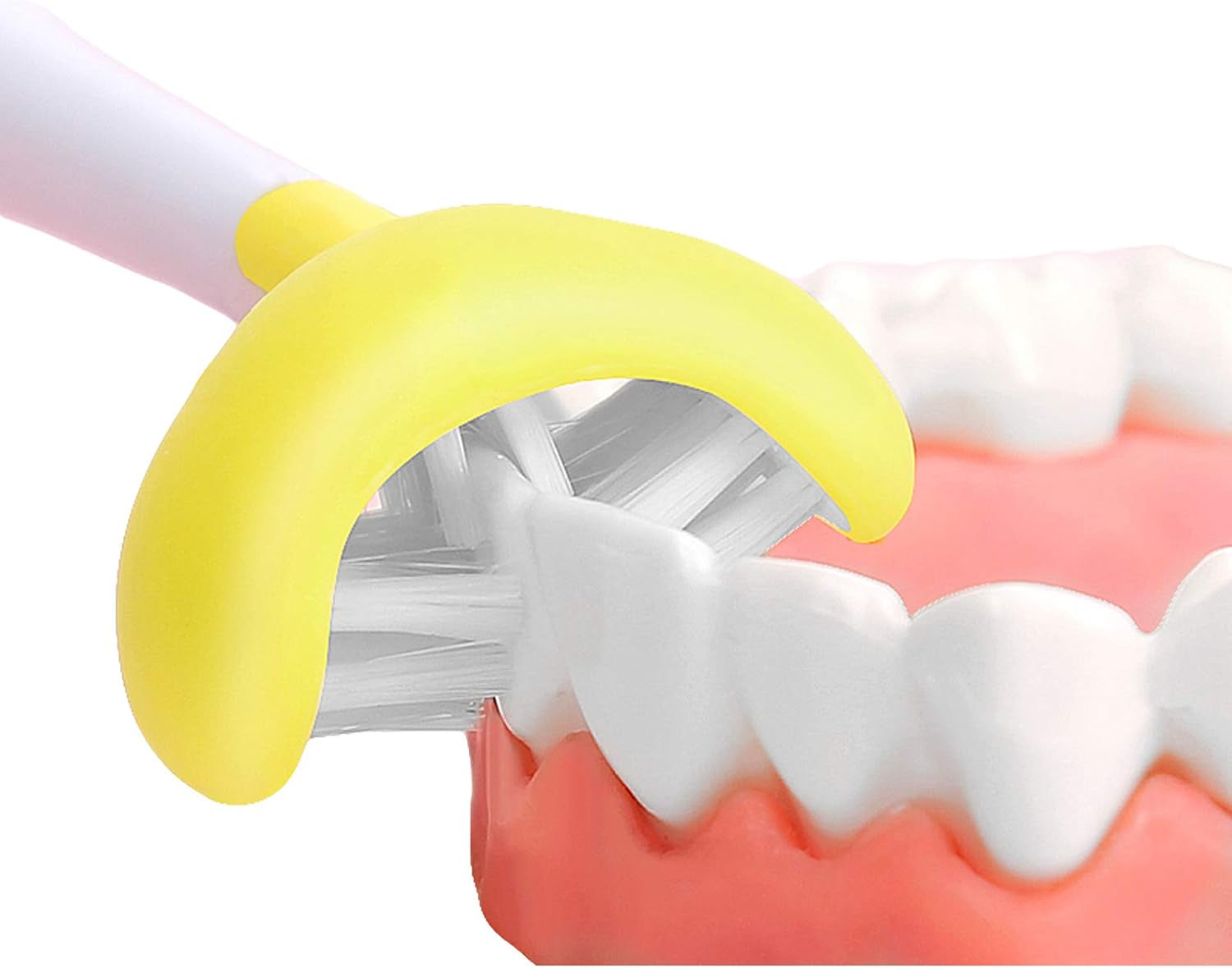 2 Pieces 3 Sided Toddler Toothbrush, Three Bristles for Kids Toothbrush, Autism Soft Bristles,Soft and Gentle for Complete Tooth and Gum Care(C1（Blue+Yellow） Kids)