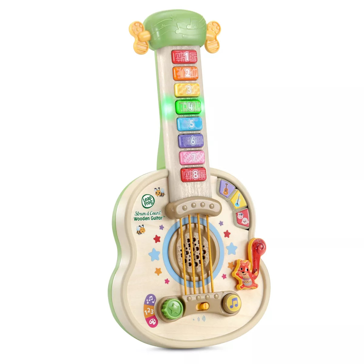 Leapfrog Strum & Count Wooden Guitar
