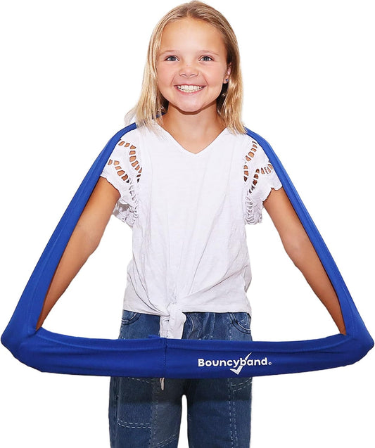Bouncyband Stretch Band Focus Tool, 30” Resistance Band for Kids Stretches to over 46”, Silent Sensory Tool