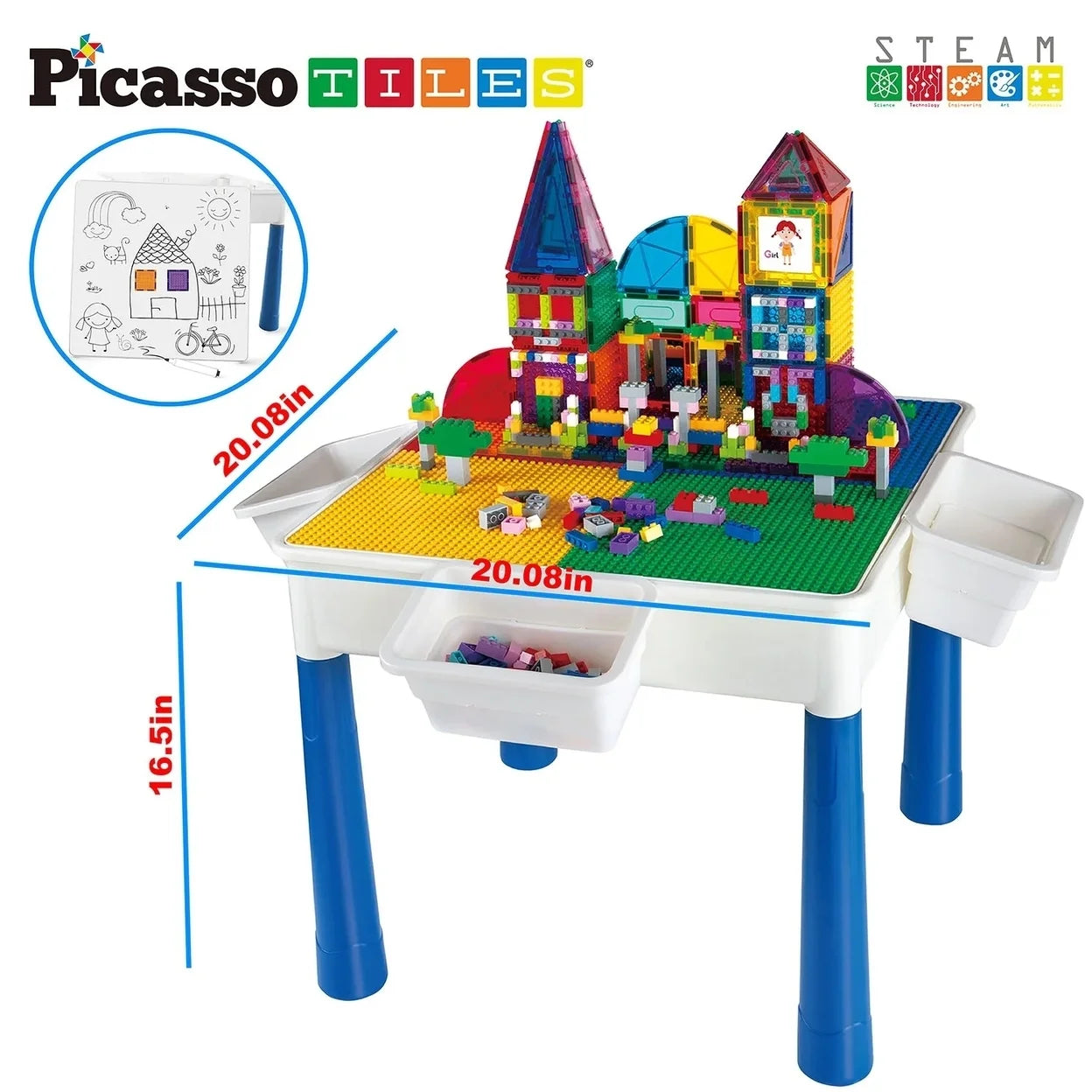 Tiles 585 Piece Activity Table Set