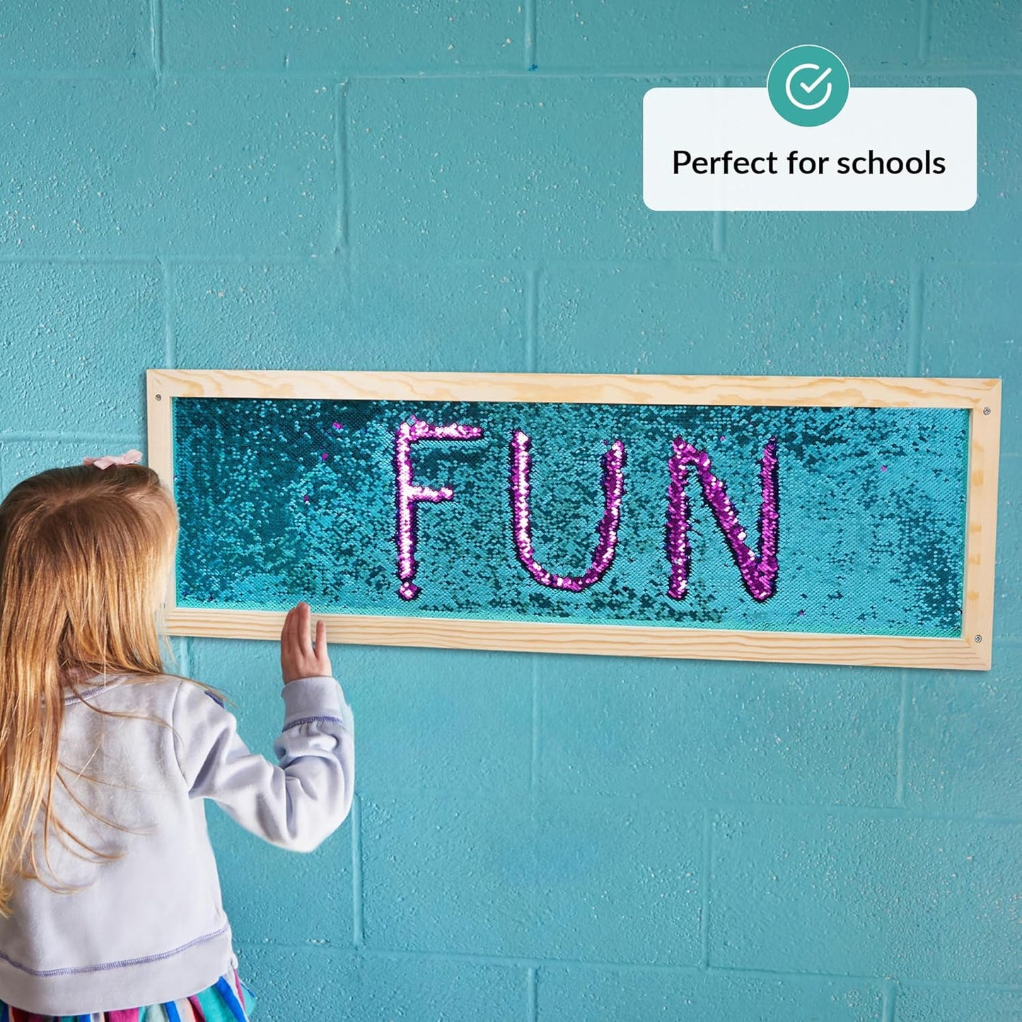 Sequin Sensory Wall Frame | Sensory Wall Sequin Board
