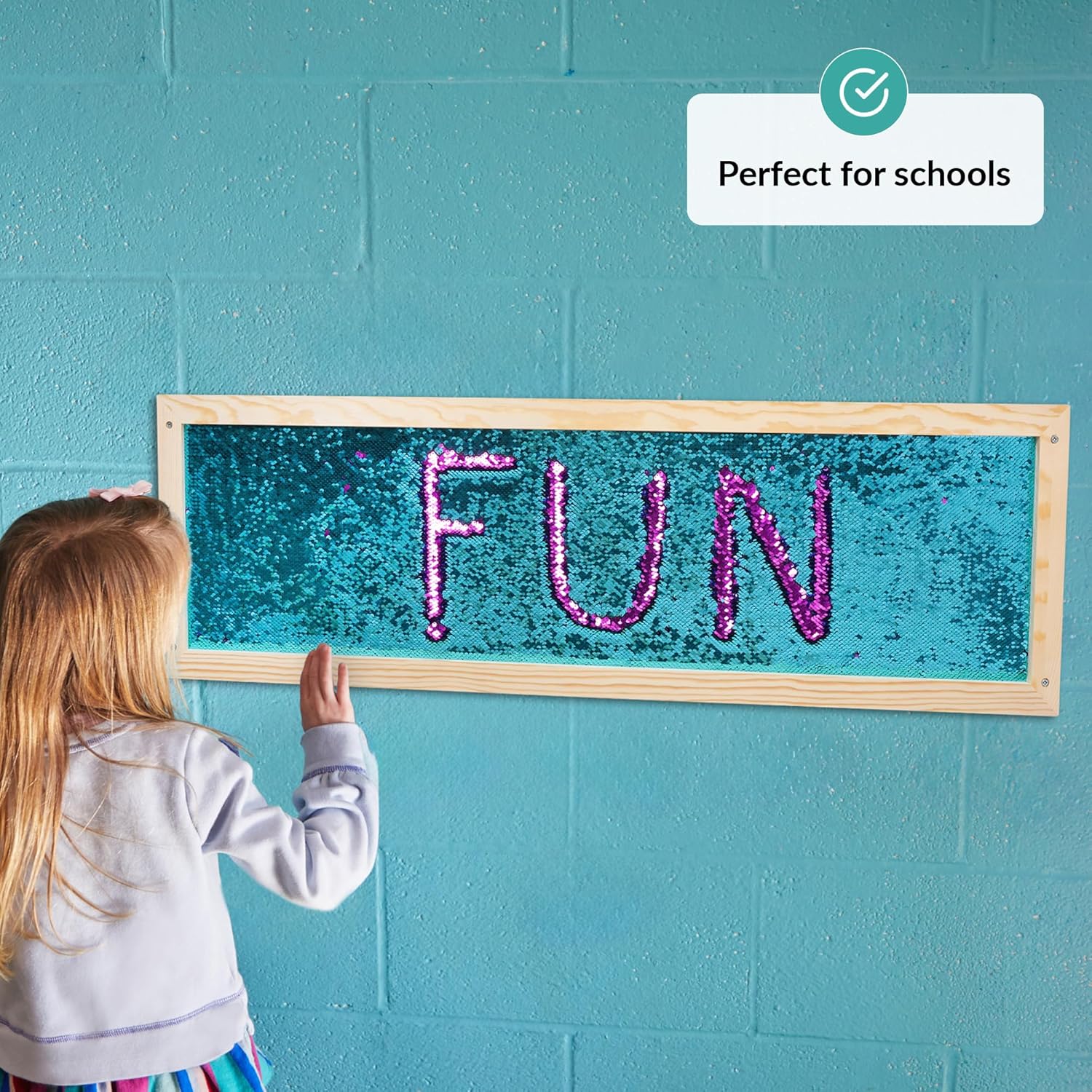 Sequin Sensory Wall Frame | Sensory Wall Sequin Board