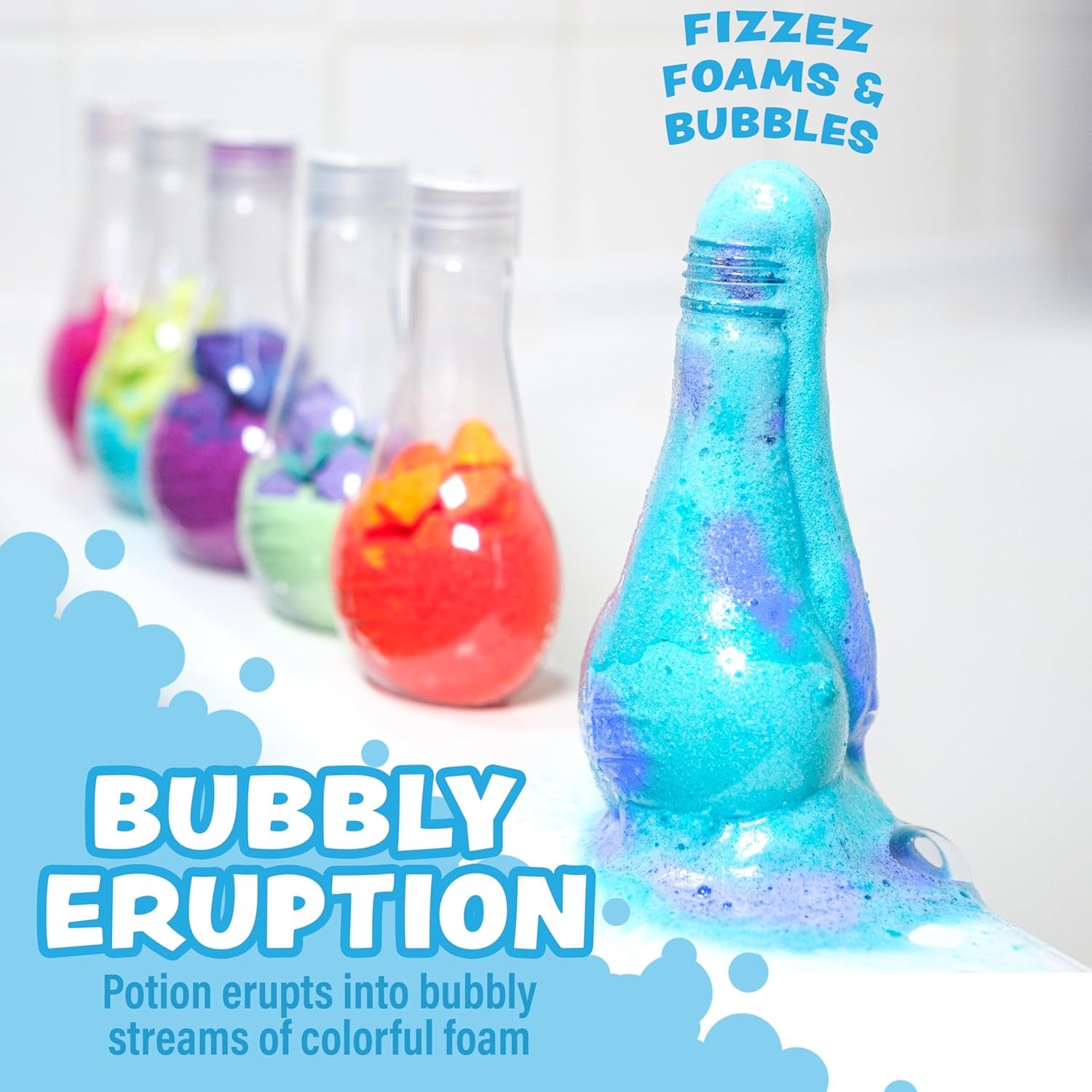 ® Kids Bath Bomb Potion™ Bath Toy, Variety 6 Pack, Nontoxic, Fizzes, Foams & Bubbles with an Eruption of Color