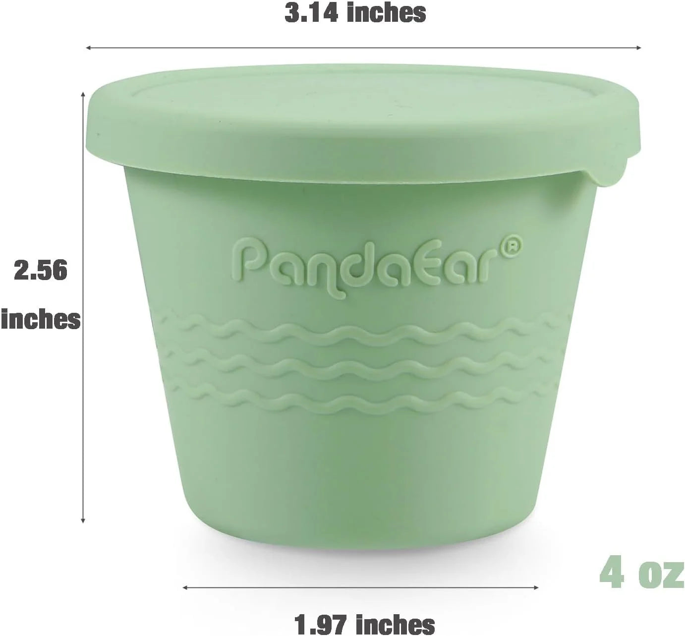 Multicolor Silicone Reusable Baby Food Small Snack Containers (12 Count)