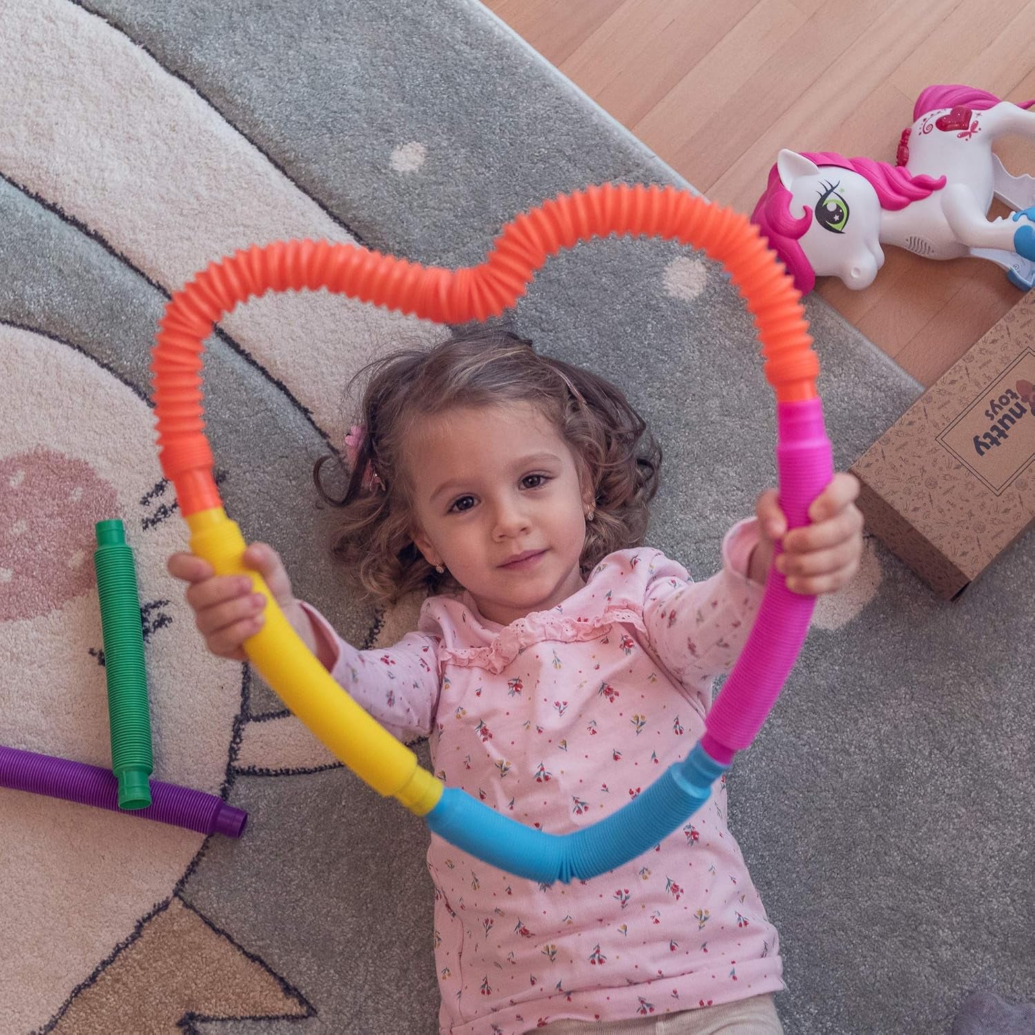 Pop Tubes Sensory Toys, 8 Pack Large