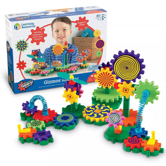 Learning Resources Gears! Gears! Gears! Gizmos: 83-Piece Plastic Building Set for Creative Thinking