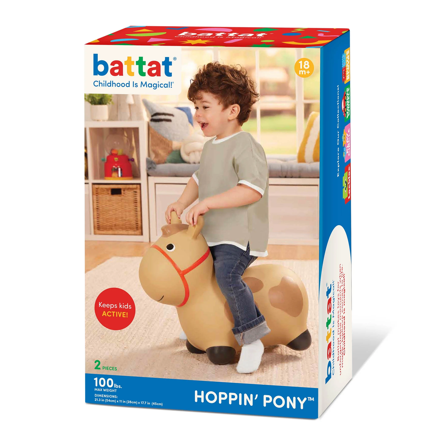Hoppin’ Pony Inflatable Bouncy Animal Ride-On