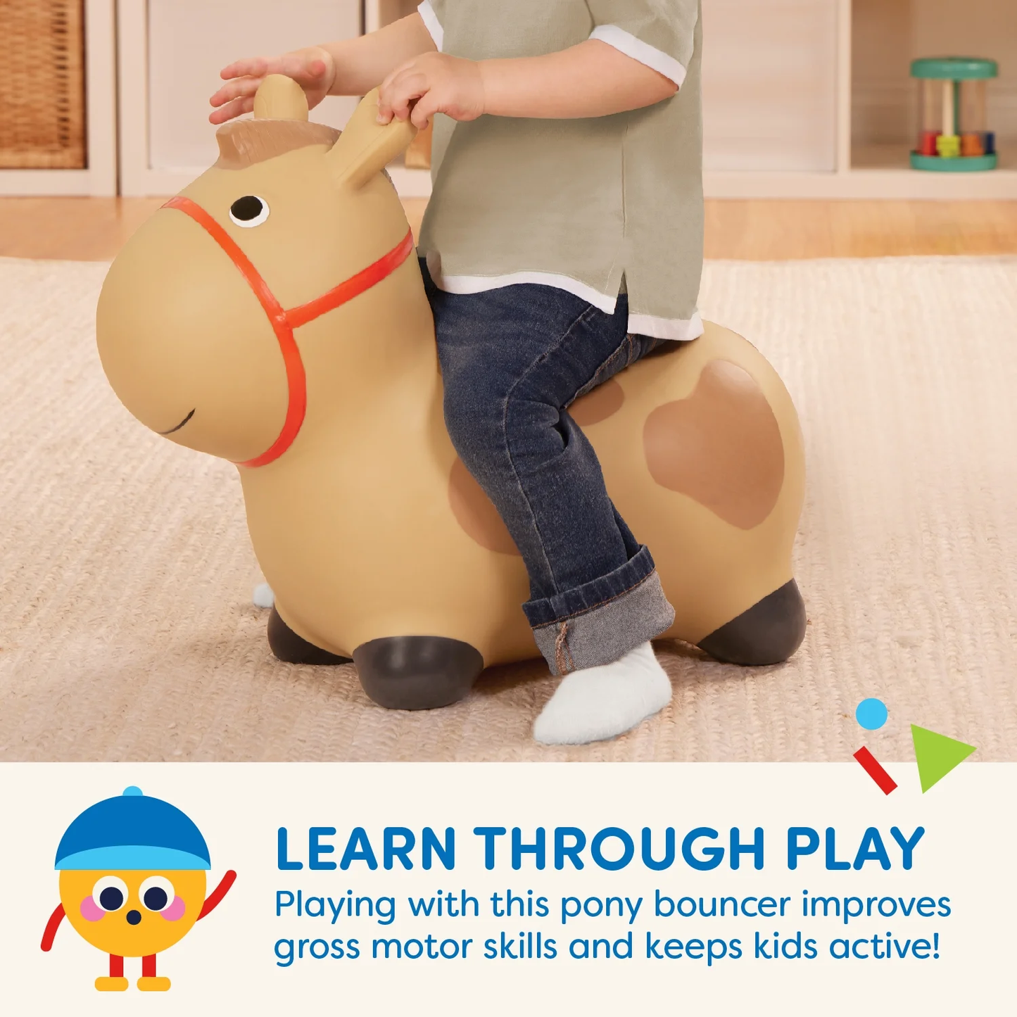 Hoppin’ Pony Inflatable Bouncy Animal Ride-On
