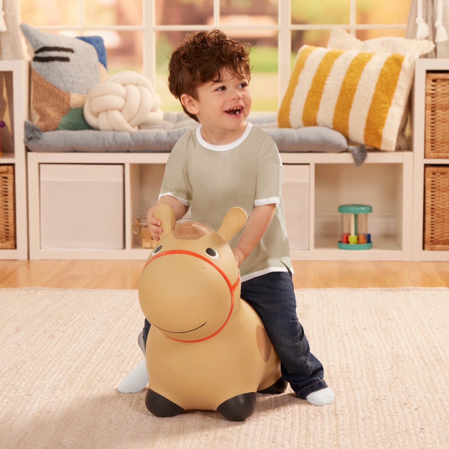 Hoppin’ Pony Inflatable Bouncy Animal Ride-On