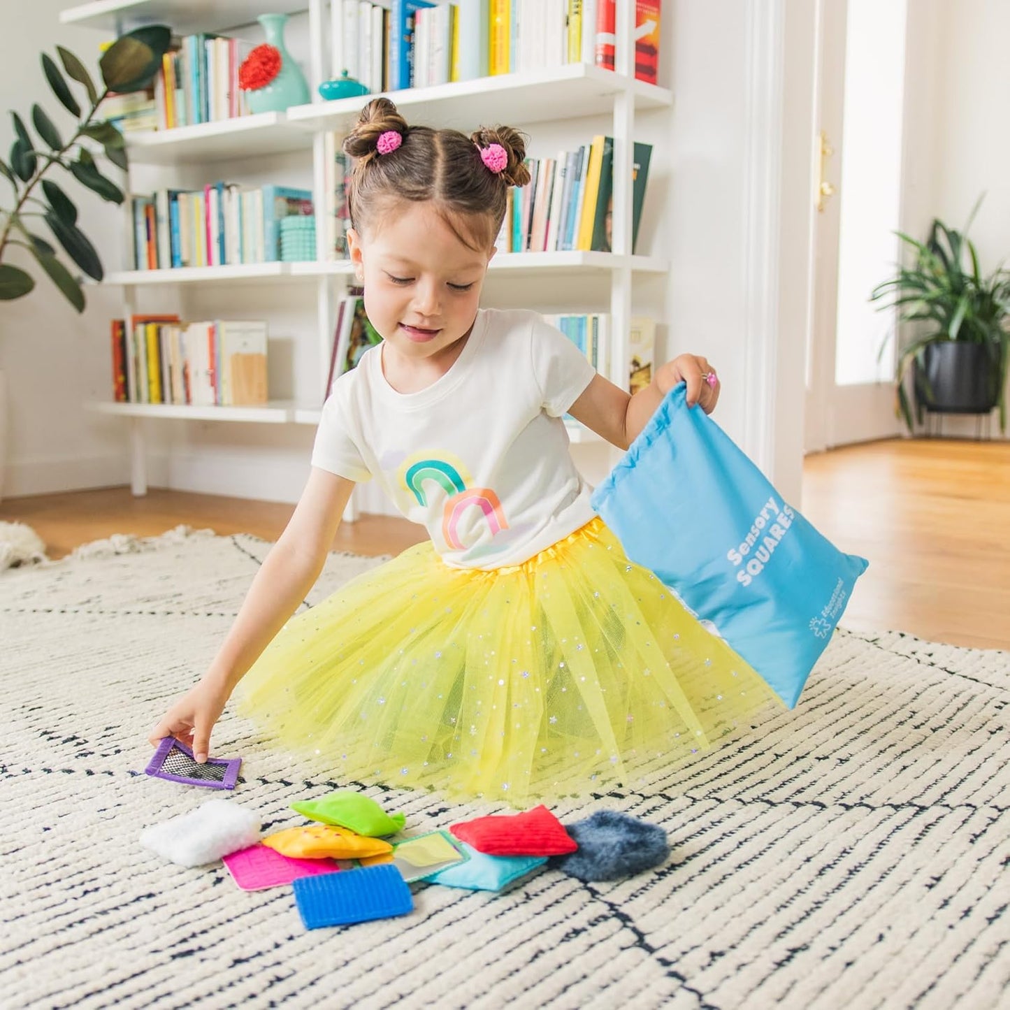Sensory Squares, Textured Beanbags Squares, Toddler Sensory Toys, Preschool Kindergarten Classroom Must Haves, Set of 20 Beanbags, Ages 3+