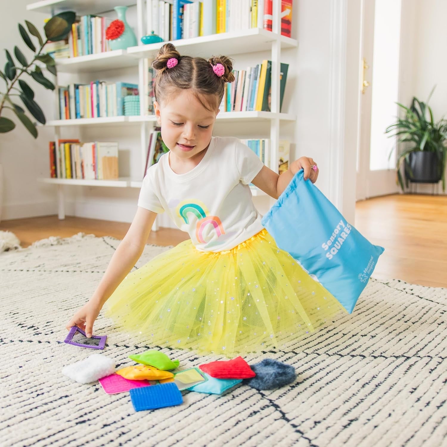Sensory Squares, Textured Beanbags Squares, Toddler Sensory Toys, Preschool Kindergarten Classroom Must Haves, Set of 20 Beanbags, Ages 3+