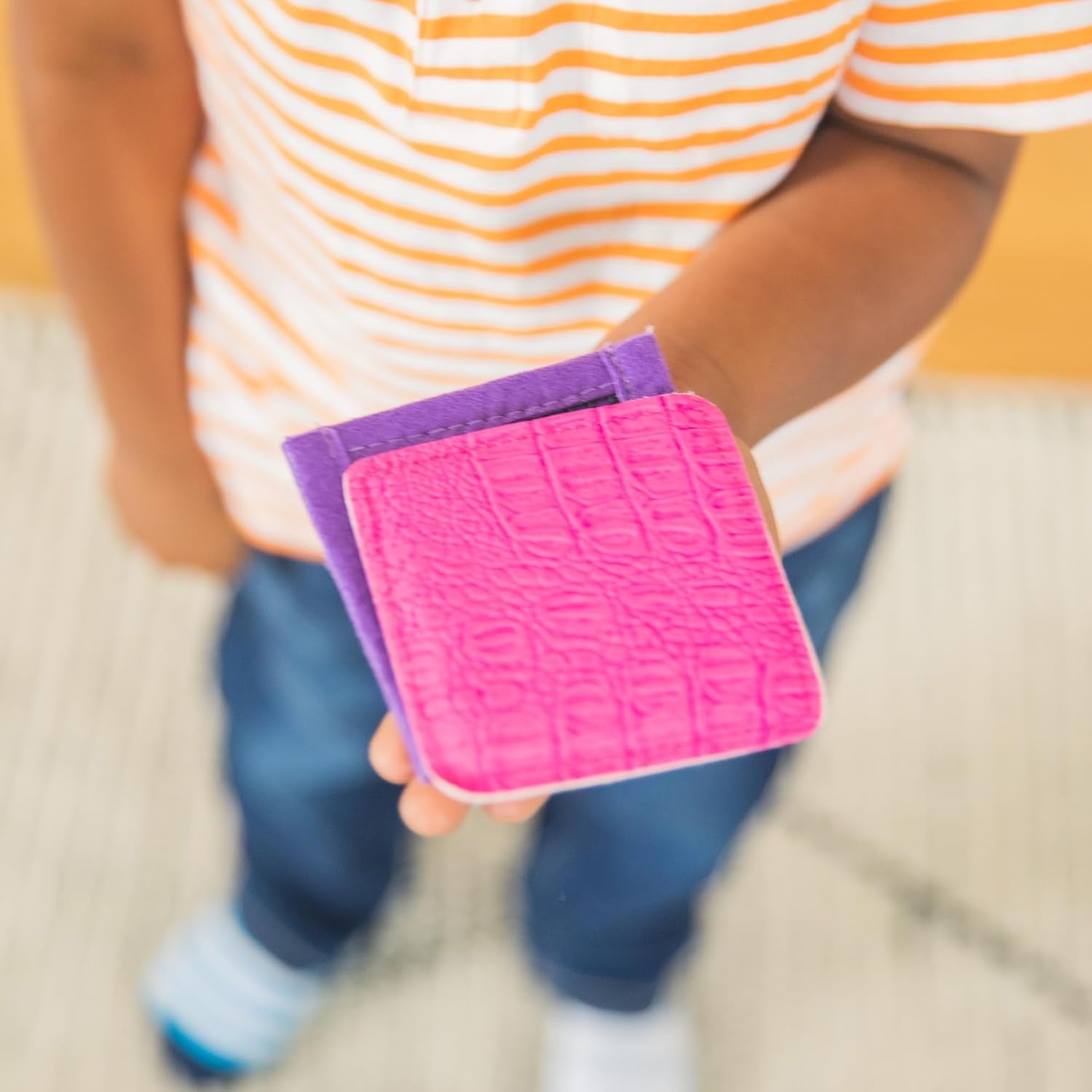 Sensory Squares, Textured Beanbags Squares, Toddler Sensory Toys, Preschool Kindergarten Classroom Must Haves, Set of 20 Beanbags, Ages 3+
