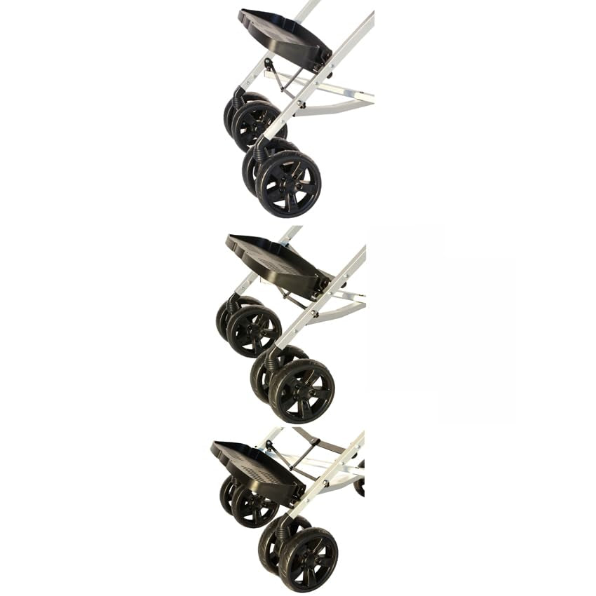 XL Special Needs Stroller, Disability Stroller for Older Child, Larger Size Pushchair, Easy Folding System, Lightweight Aluminum Frame (Black)