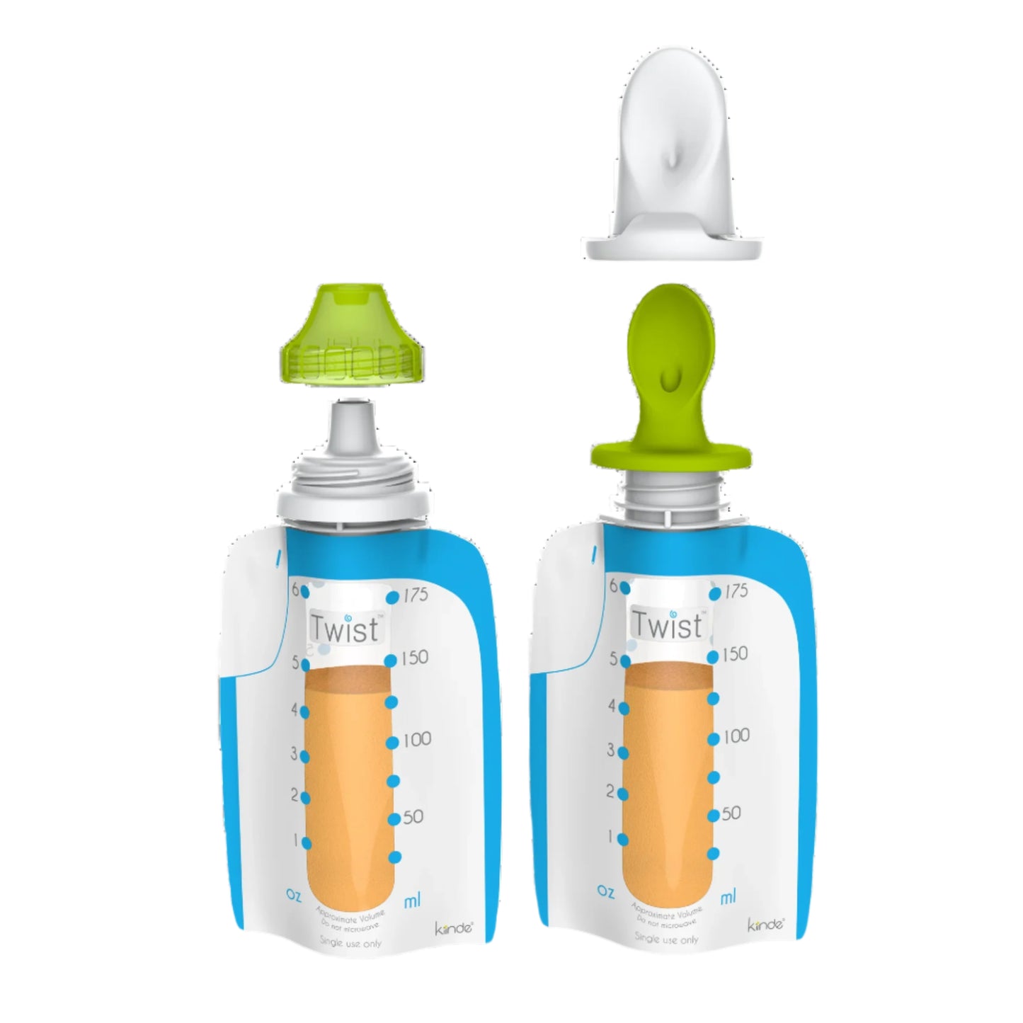 Foodii Baby Food Maker System for Homemade Squeeze Pouches with Reusable Spouts, Spoons, Food Storage Pouch Starter Kit for Babies and Toddlers