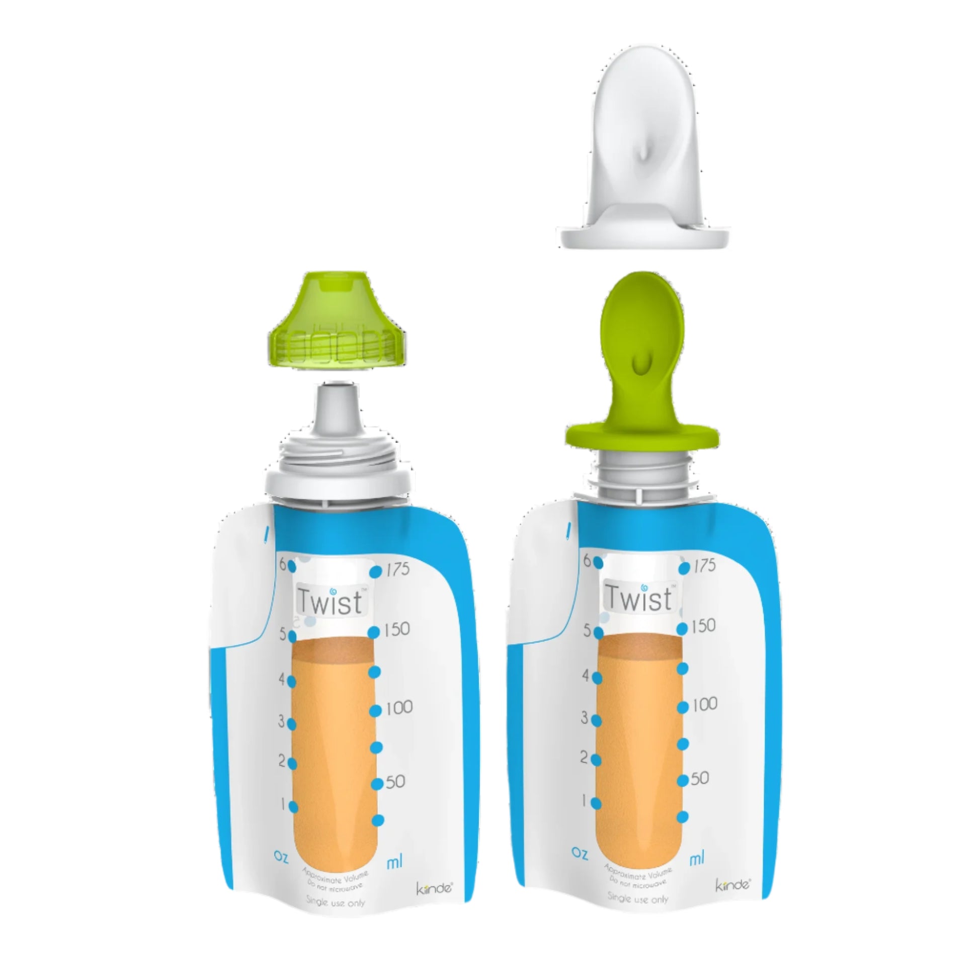 Foodii Baby Food Maker System for Homemade Squeeze Pouches with Reusable Spouts, Spoons, Food Storage Pouch Starter Kit for Babies and Toddlers