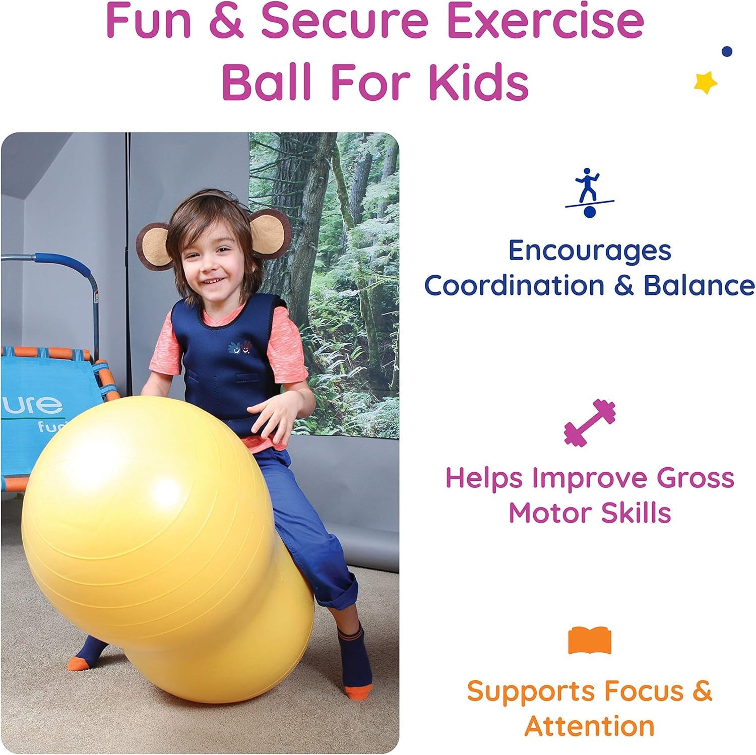 Peanut Balance Ball for Exercise, Therapy or Dynamic Seating