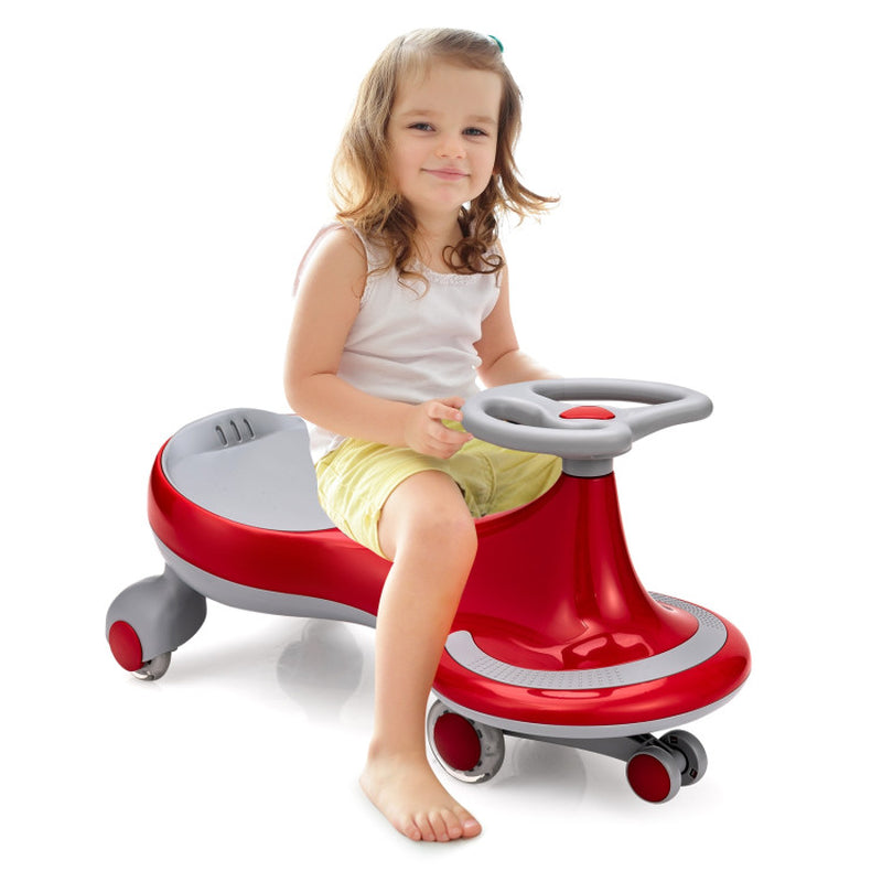 Wiggle Car Ride-On Toy with Flashing Wheels