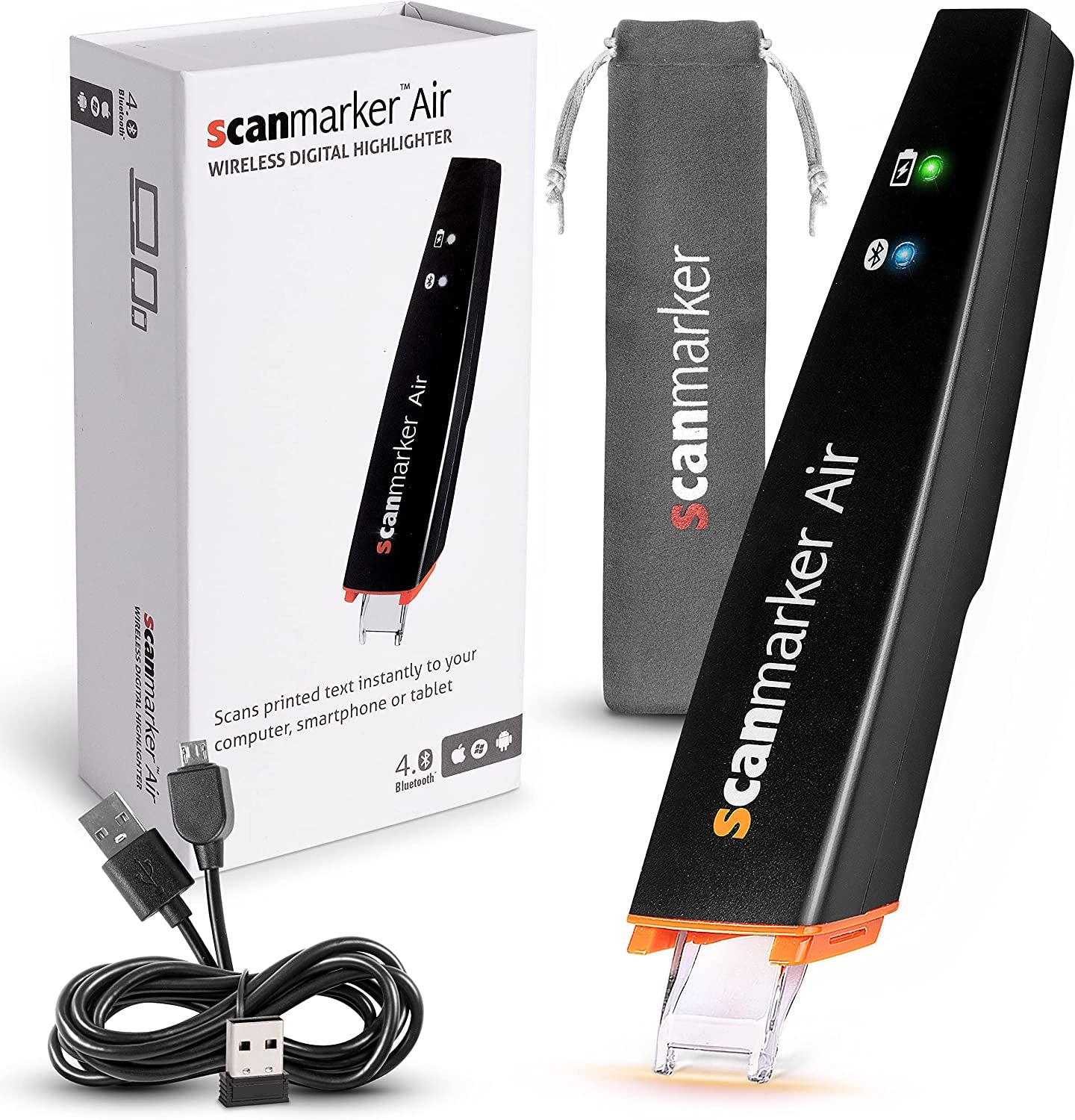 Air Reading Pen & Pen Scanner, Translator Pen for Dyslexia, Students & Professionals - Compatible with Mac, Windows, Ios & Android