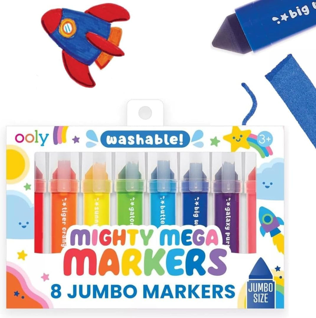 Thick Washable Markers with Jumbo Grip