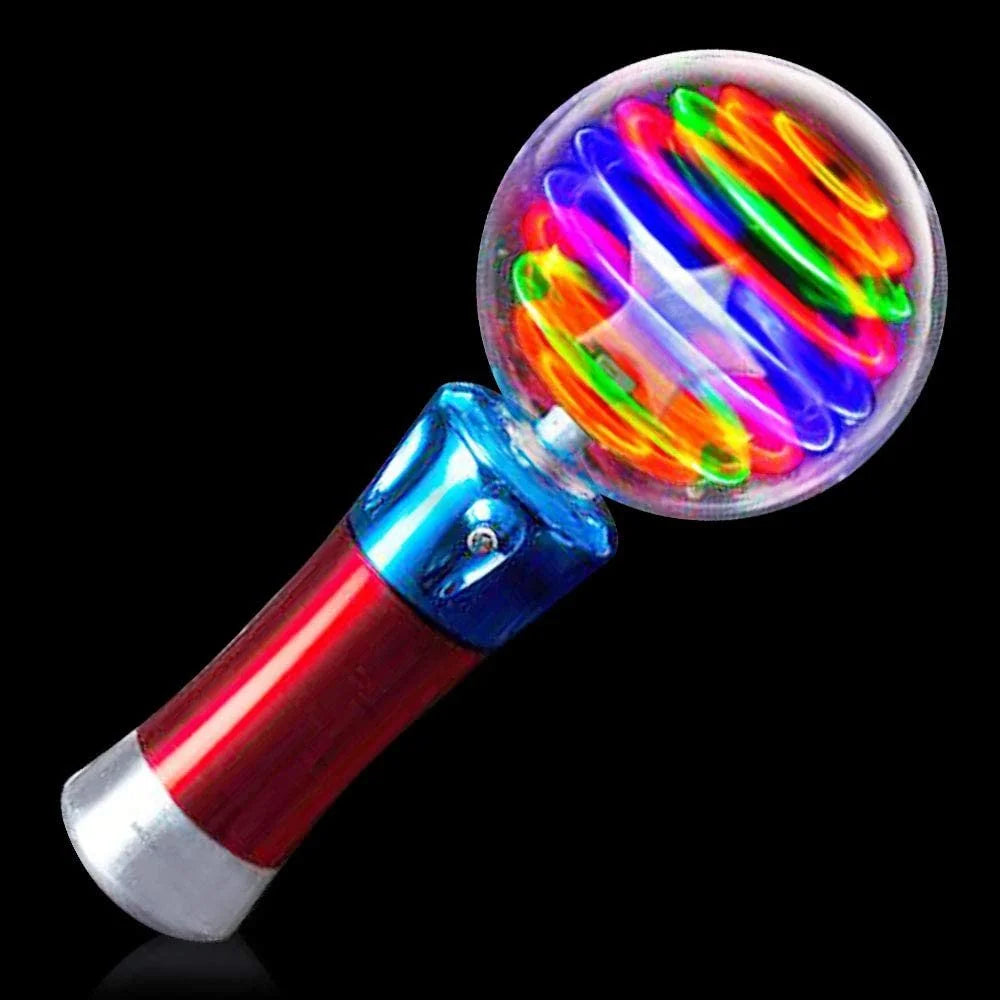 Light up Toy for Kids - LED Spinning Magic Ball Wand Visual Sensory Toy