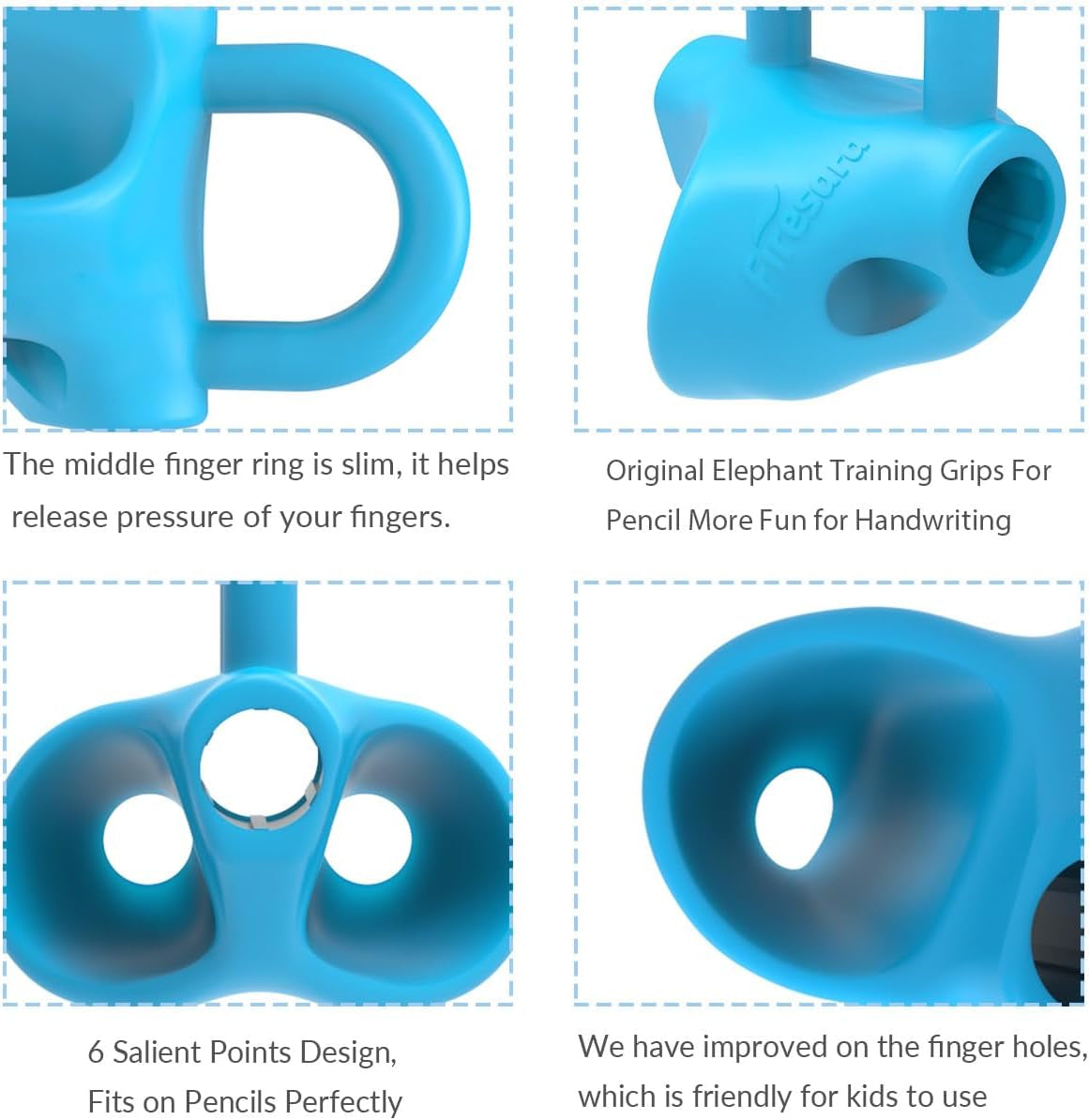 Training Grips, Writing Aid Grip Trainer for Kids, Preschoolers, Children, Adults, Special Needs for Lefties or Righties(4Pcs)
