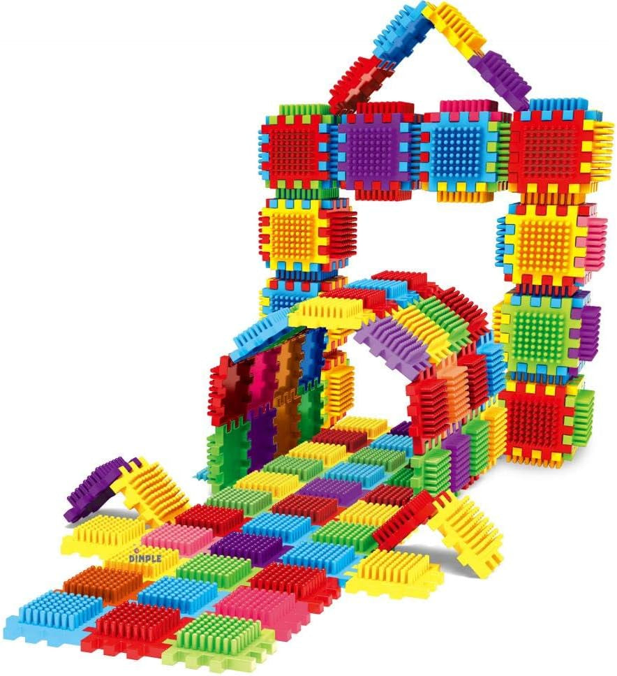 2 Sets of 60 Blocks Total 720-Piece Set Large Stacking Blocks and Interconnecting Building Set for Boys & Girls, Great Toy for Child Development for Kids and Toddlers