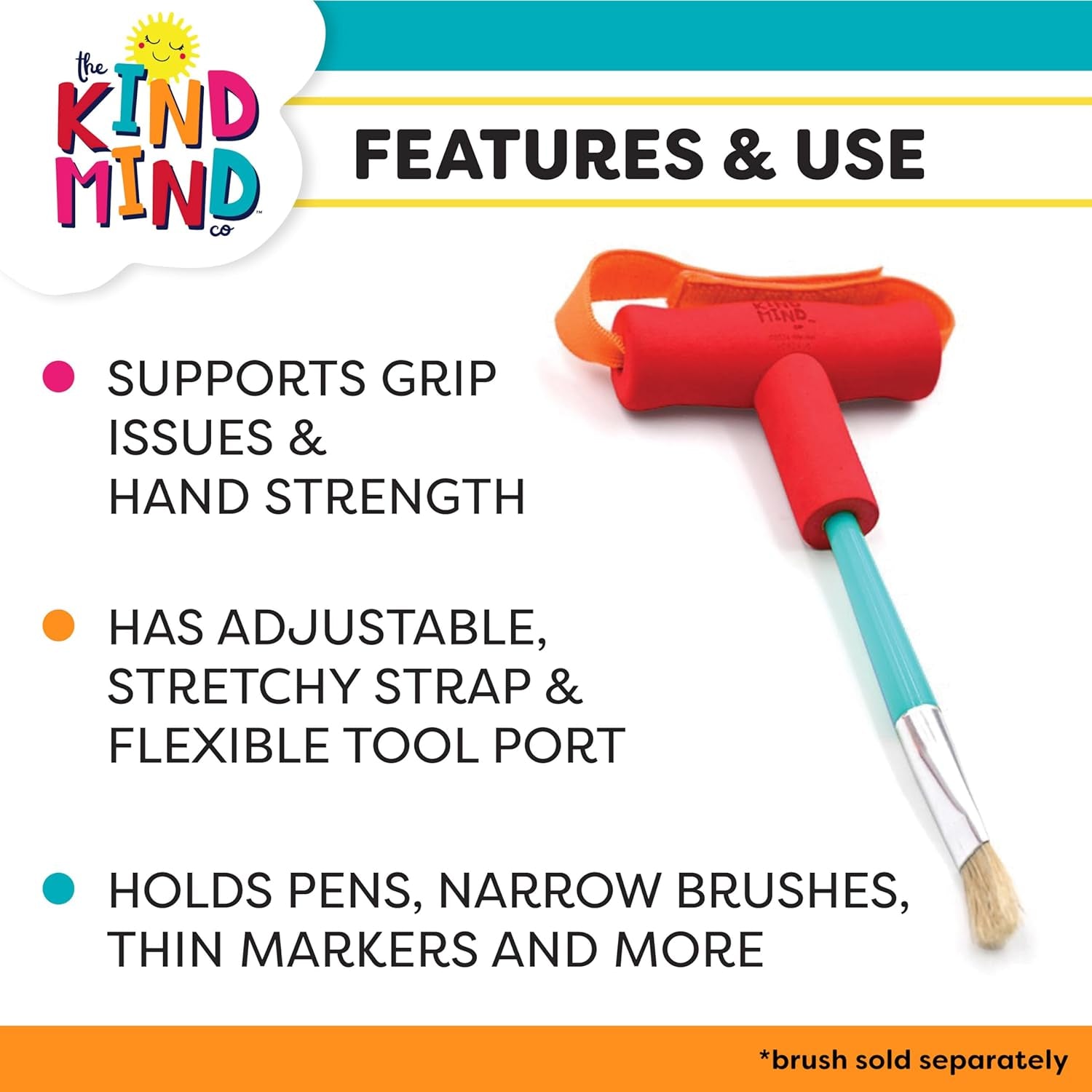 T-Shaped Grip Tools - the Kind Mind Company™ Accessibility Aid, Small