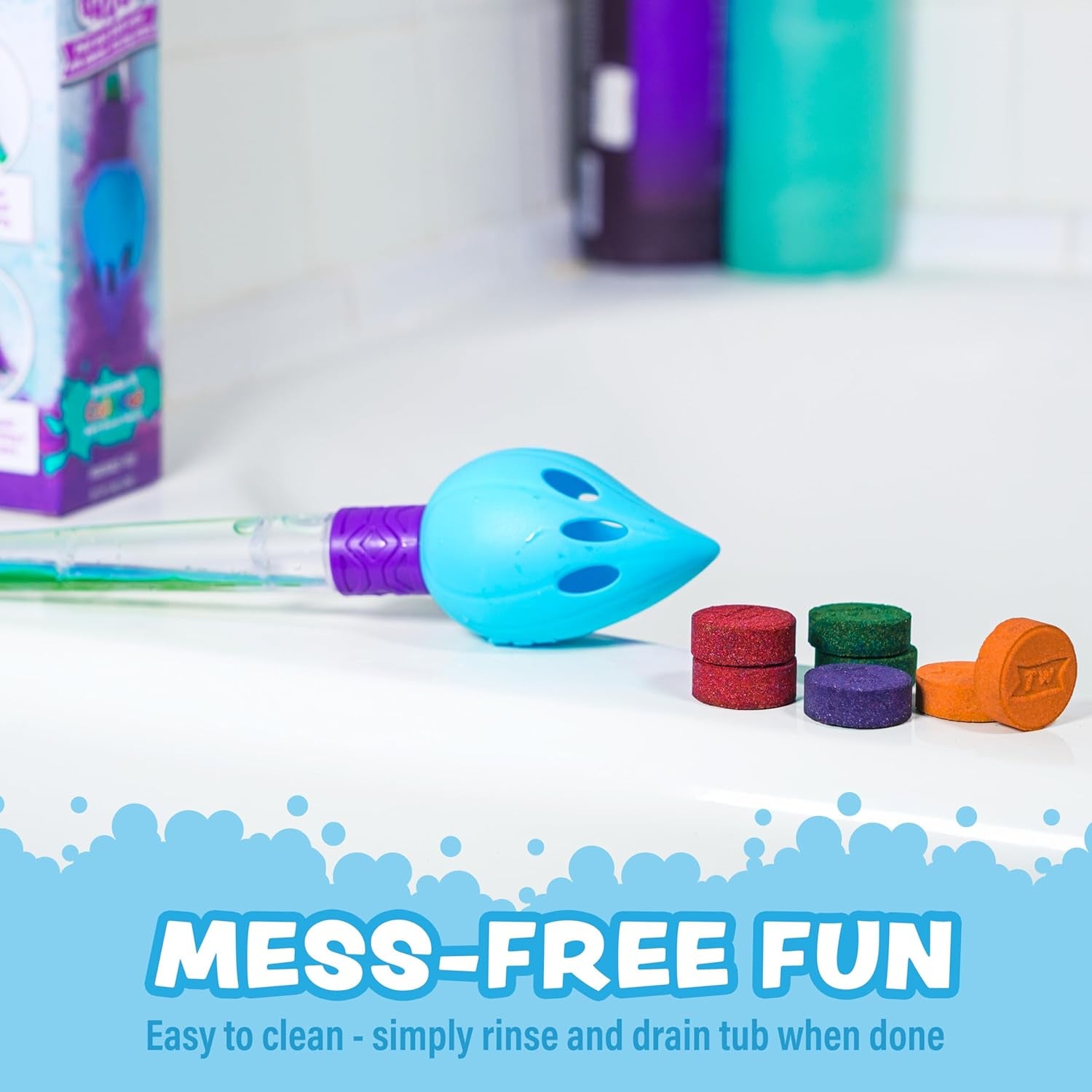 ® Bath Color Brush™ Kids Bath Bomb Set, Nontoxic & Fragrance-Free