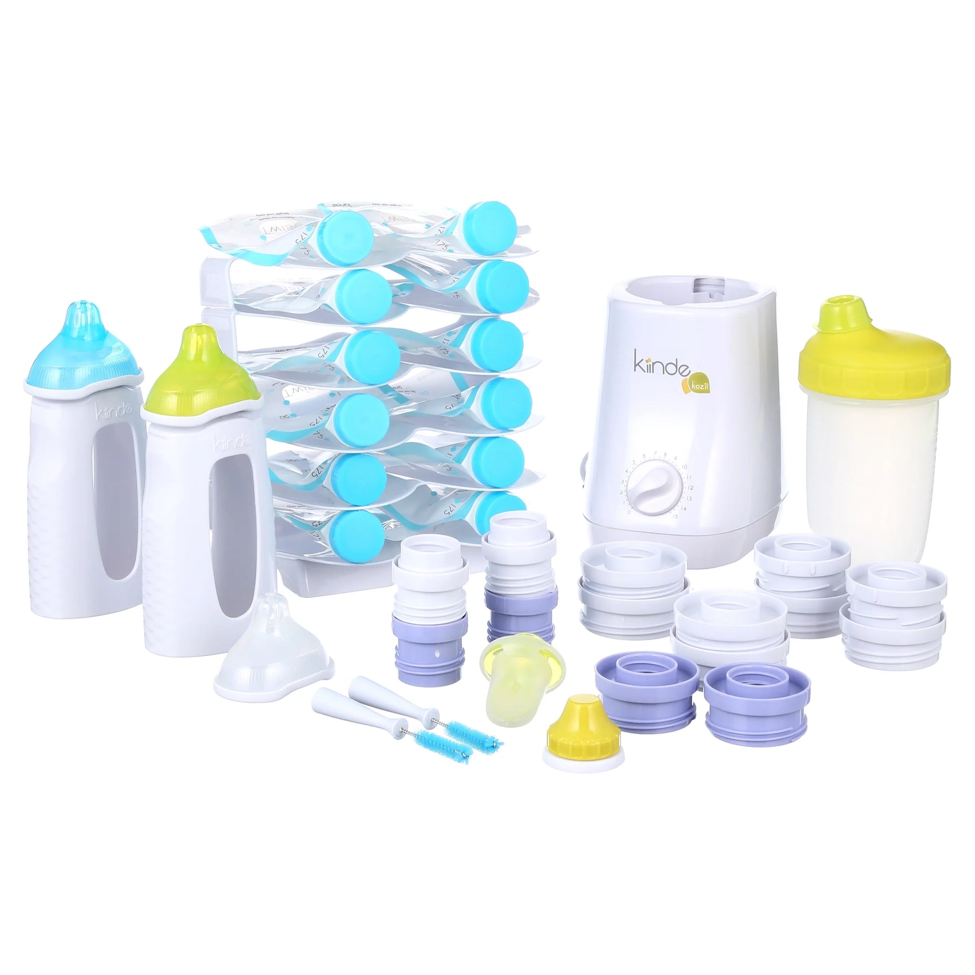 Twist Universal Direct-Pump Feeding System and Warmer Gift Set for Breastmilk Collection, Freezing, Heating and Feeding, Free Foodi Starter Kit Included, New Mom Gift