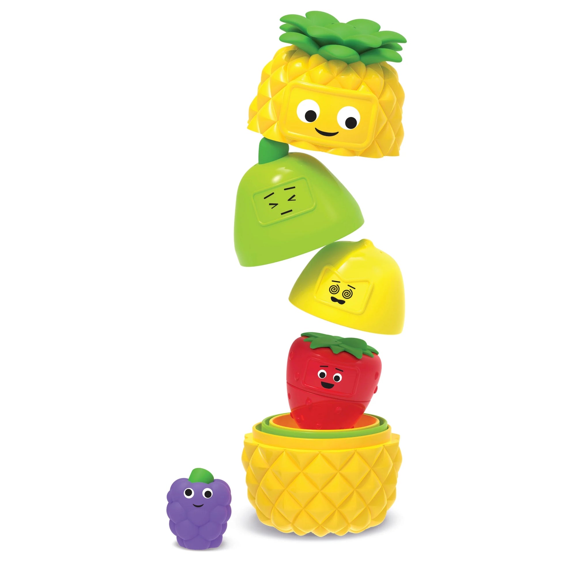 Big Feelings Nesting Fruit Friends, Social Emotional Toys for Toddlers, Sensory Toys, Speech Therapy Materials, Easter Toys ,Ages 18+ Months, 9 Pieces