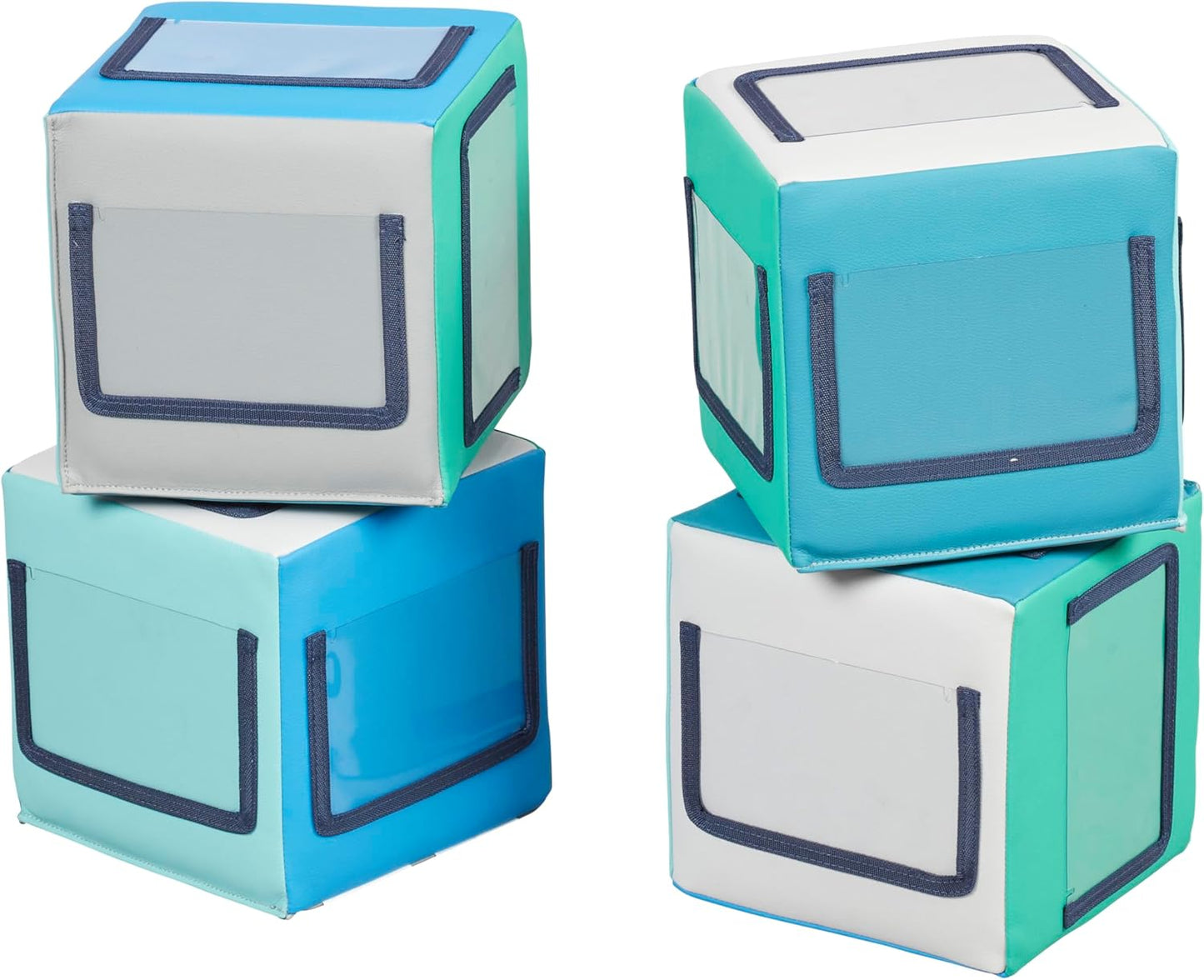 Softzone Picture Me Blocks, Activity Cubes, 4-Piece