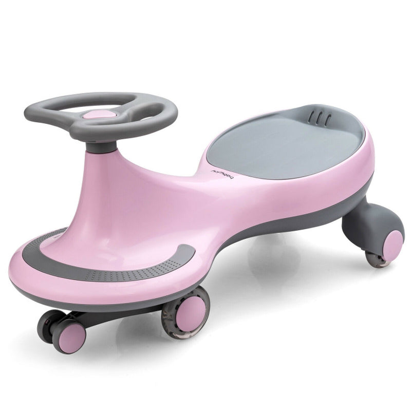 Wiggle Car Ride-On Toy with Flashing Wheels