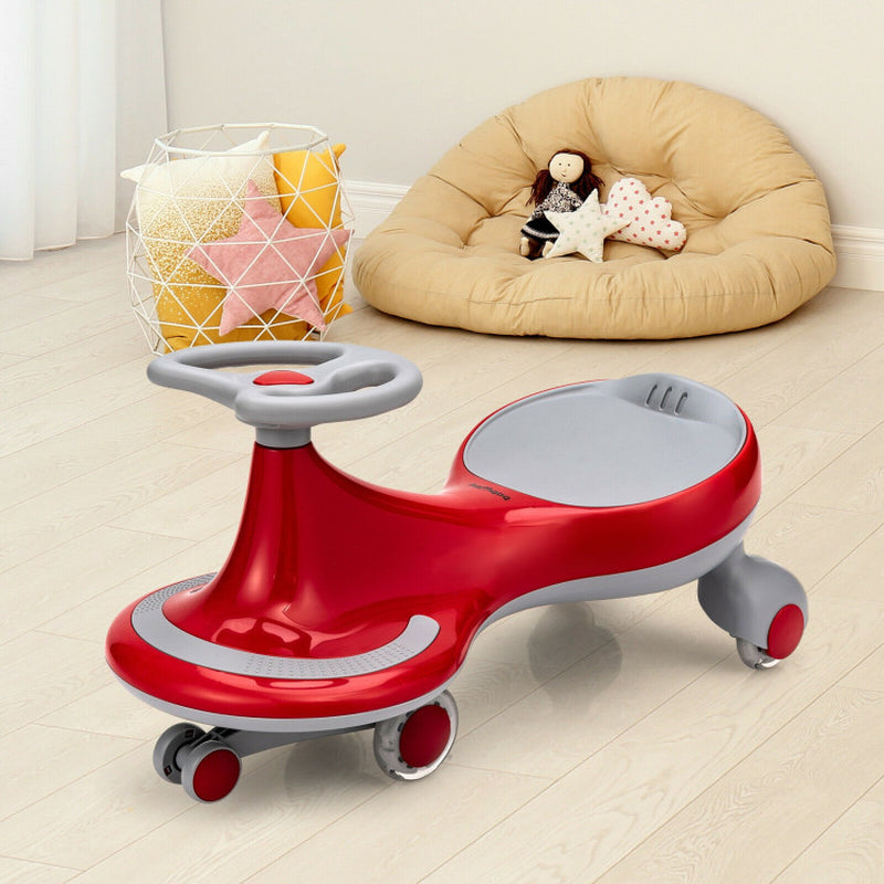 Wiggle Car Ride-On Toy with Flashing Wheels