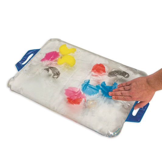 Worldwide Soothing Sensory Pat Mat. Fill with Hot or Cold Water to Stimulate Senses and Relieve Stiff and Arthritic Hands. 16" X 22".