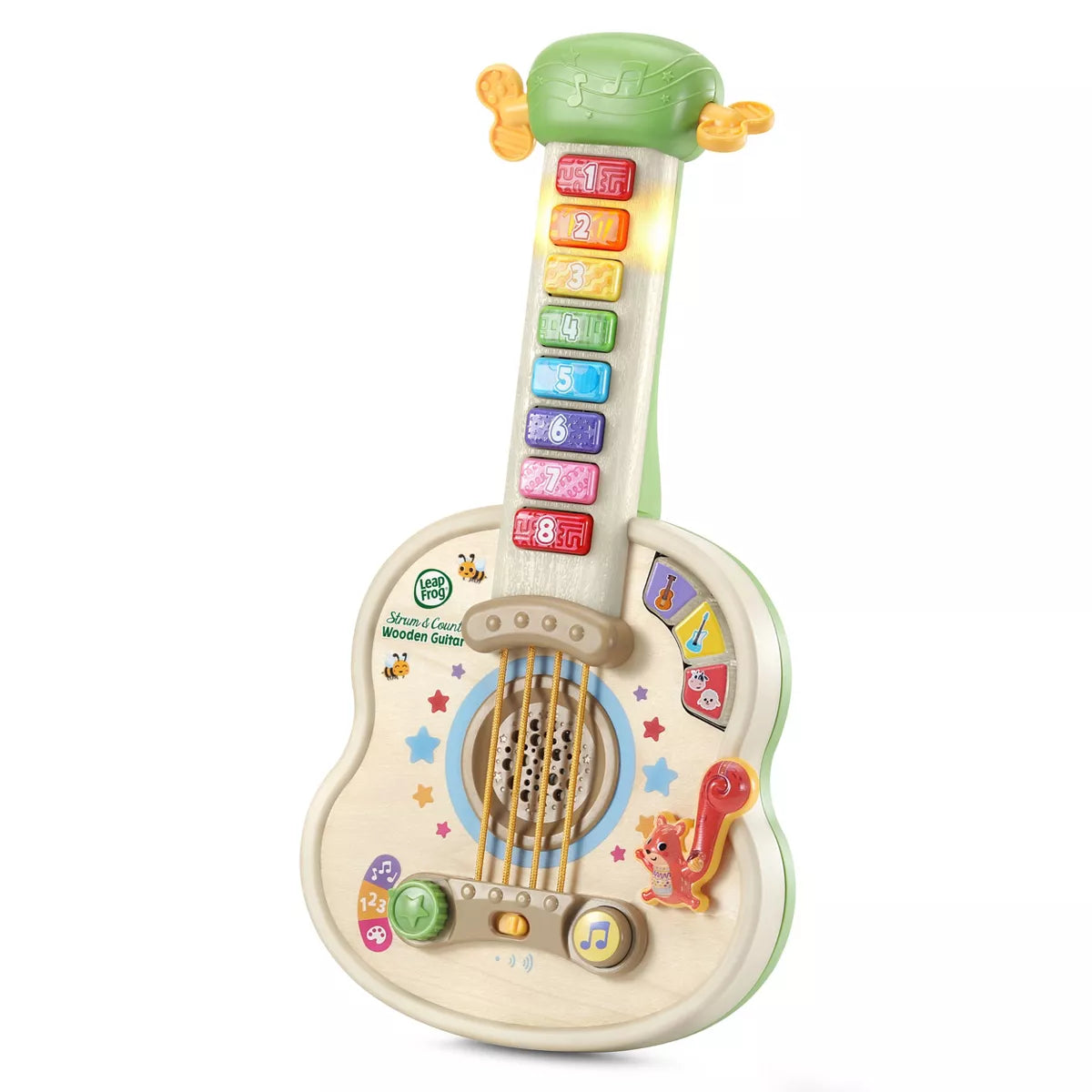 Leapfrog Strum & Count Wooden Guitar