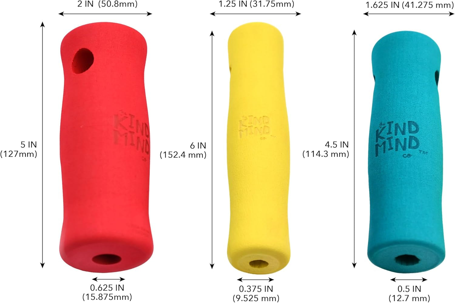 Adaptive Foam Grip Set - the Kind Mind Company™. Mobility Art Aid 