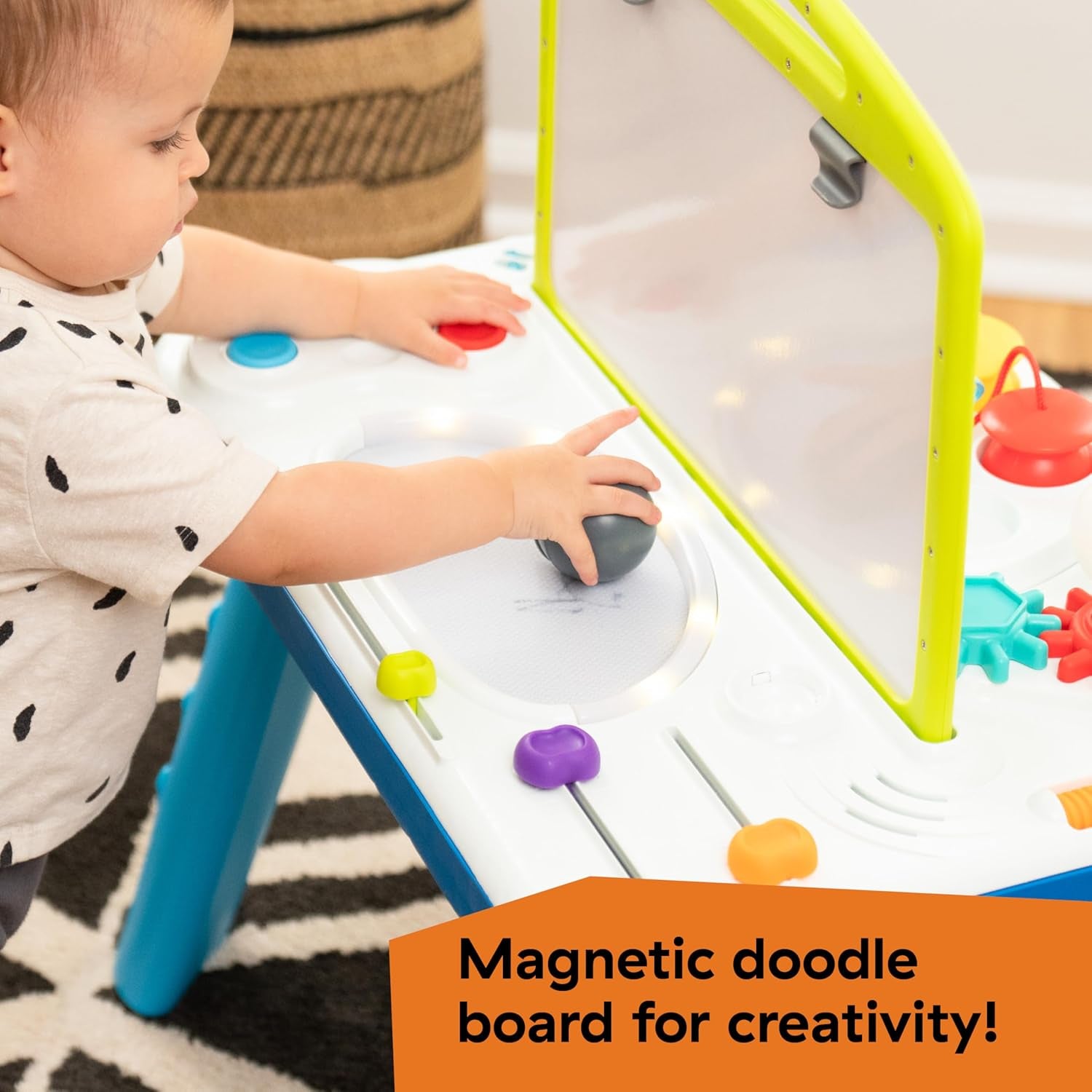 Curiosity Activity Table Twith Lights and Melodies, Montessori & STEAM Inspired
