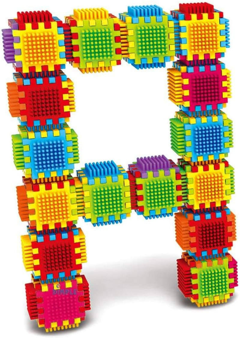 2 Sets of 60 Blocks Total 720-Piece Set Large Stacking Blocks and Interconnecting Building Set for Boys & Girls, Great Toy for Child Development for Kids and Toddlers