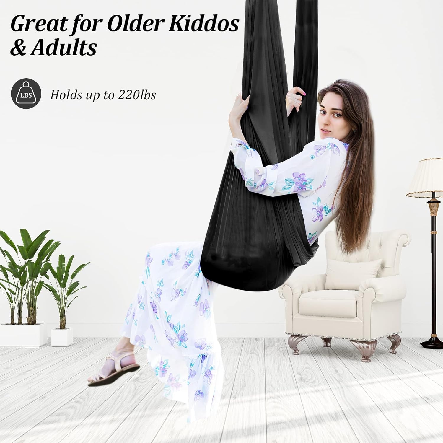 Therapy Sensory Swing for Kids with Special Needs (Hardware Included)