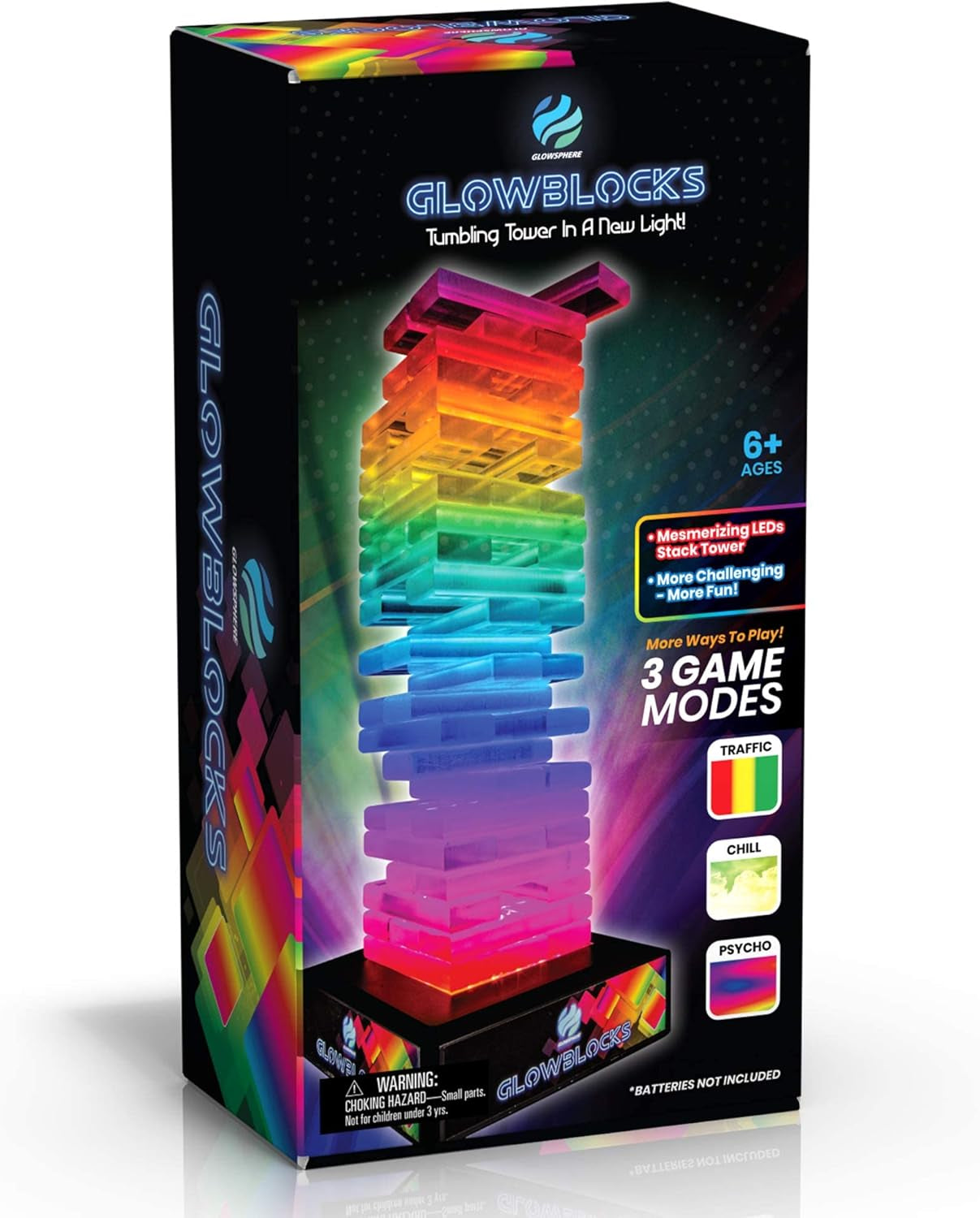 Glowblocks Light-Up Tumbling Tower Game