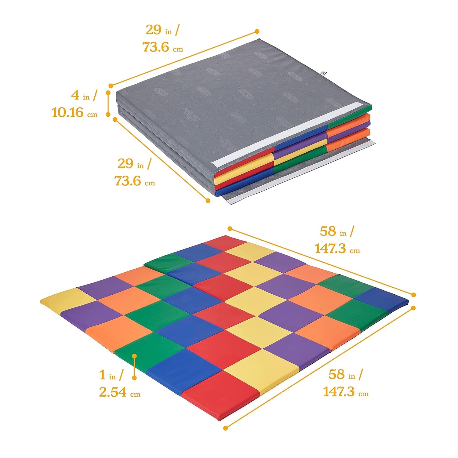 Softzone Patchwork Activity Mat, Folding Playmat