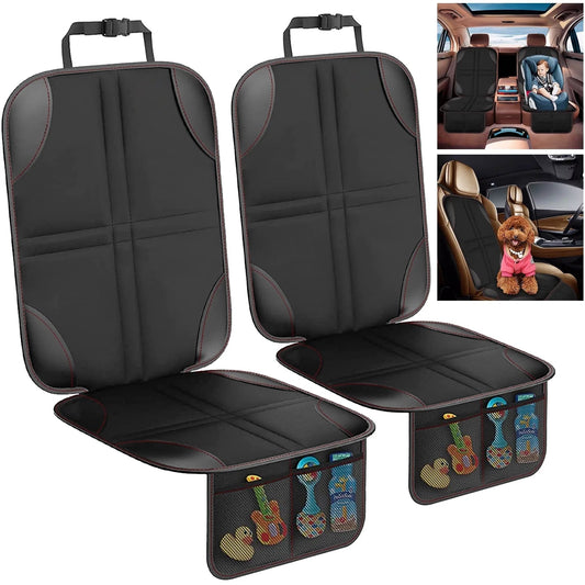 2 Pack Car Seat Protector for Child Car Seat with Non-Slip Backing, Waterproof Car Seat Cover for Pets/Child Car Seat