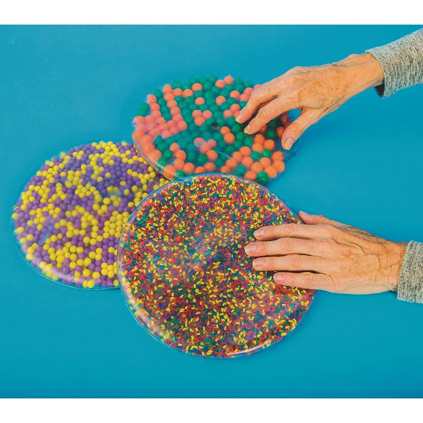 Manipulative Fidget Discs, 9” Diameter (Set of 3)