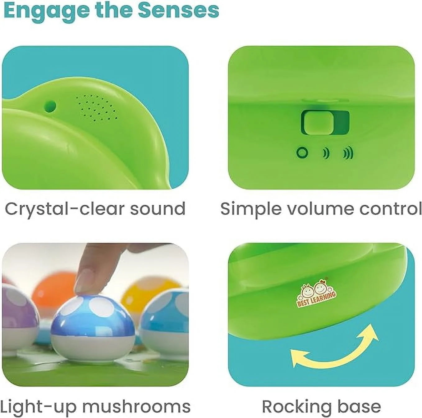 Mushroom Garden - Music Toy Learn Counting for Toddlers Babies 1- 3 Year
