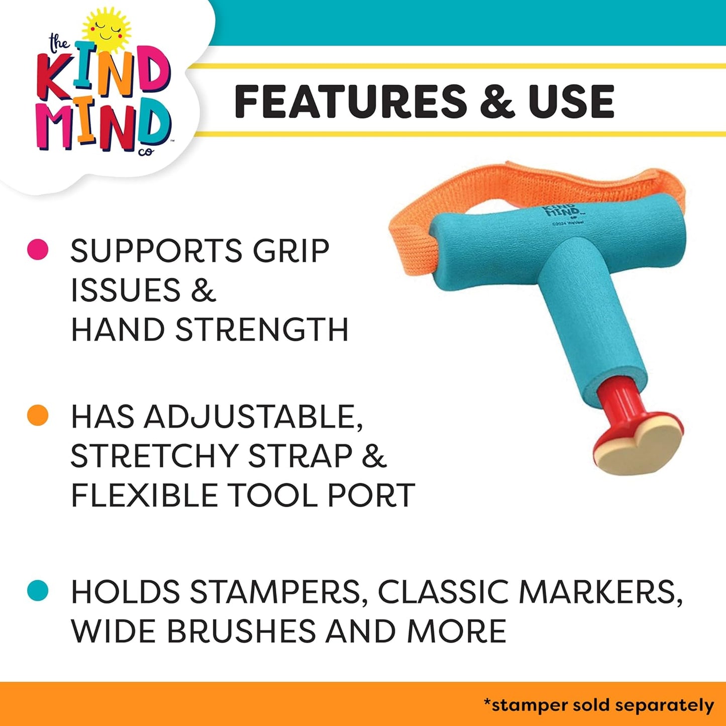T-Shaped Grip Tool - the Kind Mind Company™ Accessibility Aid, Large