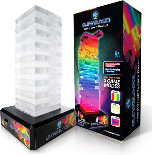 Glowblocks Light-Up Tumbling Tower Game