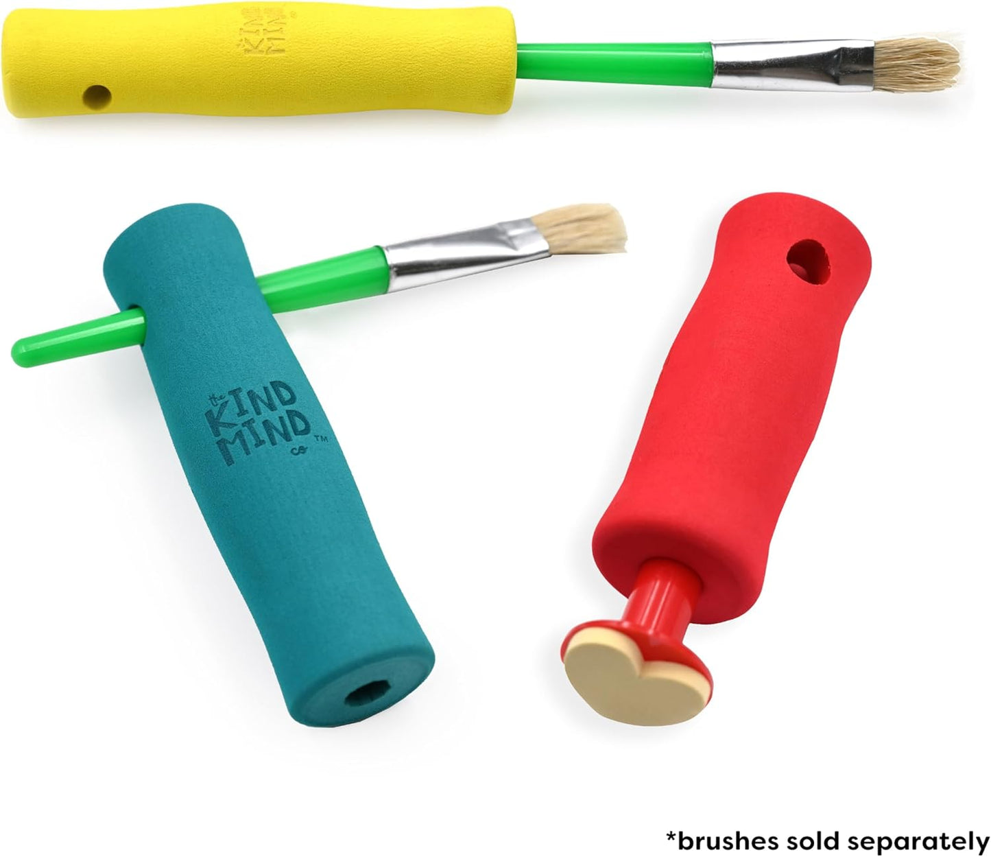 Adaptive Foam Grip Set - the Kind Mind Company™. Mobility Art Aid 