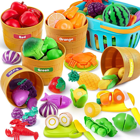 Learning Toys, Play Cutting Food for Preschool Activities
